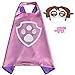 Superhero Cape and Mask Costume for Kids with Pin (Skye)