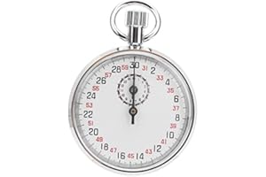 GOWENIC Mechanical Stopwatch Handheld Mechanical Stopwatch Sports Chronograph Running Timer Round Stopwatch Running Timer for Sports,Competitions,Games