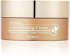 Deoproce, Fermentation Active Healing Cream, Whitening, Anti wrinkle, Intensive nourishing, All skin type, 100g