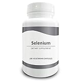 Pure Science Selenium 300mcg – Selenium Supplements Boost Immunity & Antioxidant Level, Improve Blood Flow & Coronary Health, Regulate Mood & Thyroid Function – 100 Vegetarian Capsules