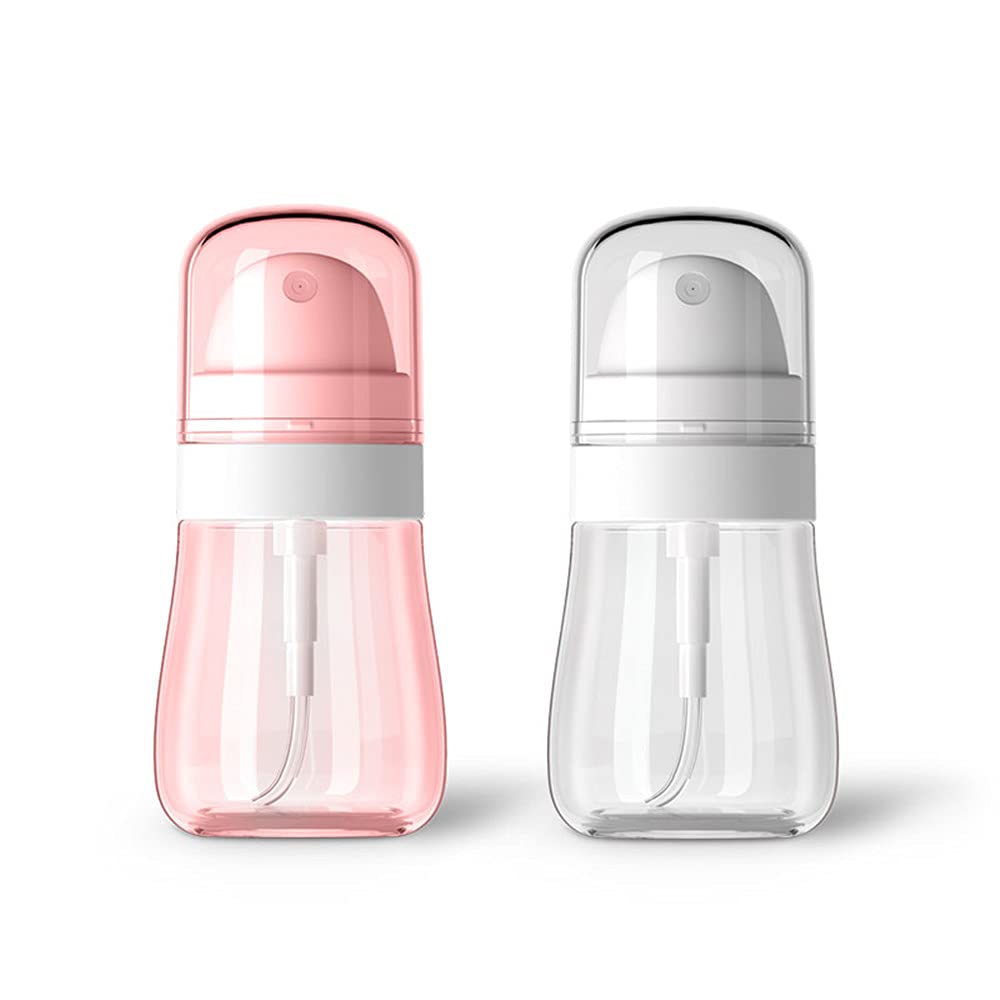 Aurdox Small Spray Bottle, Water Mister Mini Spray Bottle, Aerosol Fine Mist Curly Bottle Empty for Cosmetic Skincare Perfume, Cleaning-2 Pack/50ml
