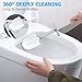 Homemaxs Toilet Brush and Holder【2019 Upgraded】Stainless Steel Longer Handle Enlarged Bottom Toilet Bowl Cleaner Brush Set for Bathroom Toilet