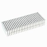 200 Diametrically Silver Metal Cylinder Magnets 6mm Fidget Build Toy Magnetic Pins 300g Pulling for DIY Creavity Boost Experiment Sensor Centerless Grinding Parts Poles on Sides 3500GS Surface Field