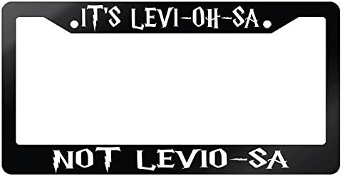 It's LeviOsa Not LevioSA High Quality Glossy Black Plastic License Plate Frame Harry Potter 20