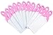 Pink Support Ribbon Bookmarks, Breast Cancer Awareness, Birth Parents - Magnetic Flap - Lot of 12.