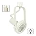 H System 3-Lights PAR30 LED Track Lighting Kit Gimbal Ring Rear Loading White 3K Warm White 9005-330K-WH Bulbs Included