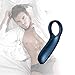 Cock Ring Waterproof Rechargeable Penis Rings Vibrating Sex Toy Multiple-Modes Vibrator for Longer Lasting Erections or Vagina Clitoris Stimulator