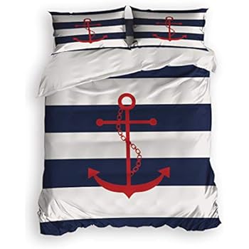 Amazon.com: Vandarllin Twin Size Bedding Set- Nautical
