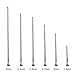 PH PandaHall 1740pcs Flat Head Pins for Jewelry Making, 6 Size Iron Headpins 3 Color Metal End Headpins Straight Head Pins Needles Findings for Earring Jewelry Making DIY Craft 40/35/28/22/20/16mm