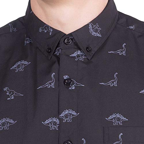 dinosaur button shirt
