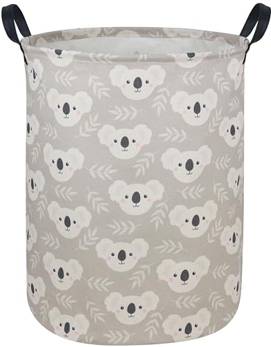 DDBASKET Kids Laundry Hamper Koala Hamper for Nursery Boy and Girl Kids Hamper Cute Kids Toys Storage Bin Organizer Room Decor for Home(Koala)