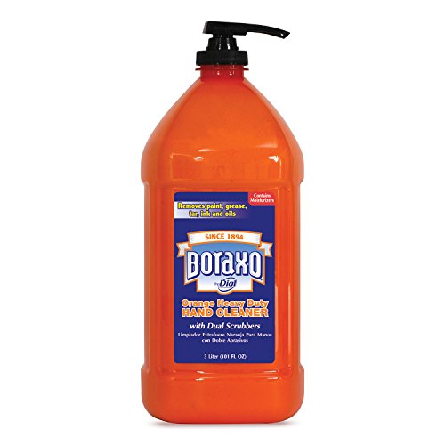 Boraxo 06058CT Orange Heavy Duty Hand Cleaner, 3 Liter Pump Bottle (Case of 4)
