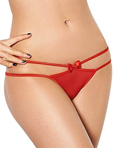 Intimate Fantasies Sexy Purple Red Black Double Strap Knickers Open Back Size 8 10 12 14 16 18 Plus