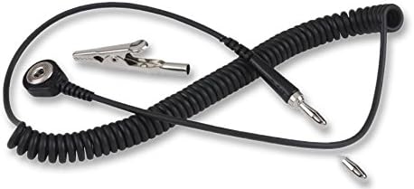 SCS 2210 ESD Grounding Cord, Black, 1.5m