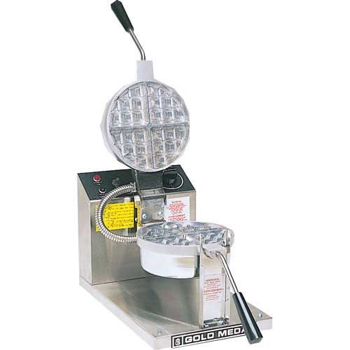 Click Here to See More Images Gold Medal (5021) - 15 Waffles/Hr Round Belgian Waffle Baker