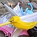 Parquet Kids Clear and Transparent Umbrella with an Easy Grip Handle, Petit Size, and Windproof for boys and girls.