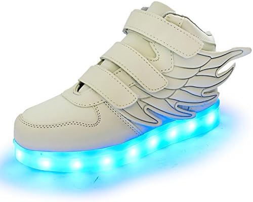xi wei hu Boys USB Charging Led Light up Shoes With Wings