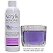 Crystal Clear - 4oz Nail Powder and 8oz Monomer for doing Acrylic Nails at Home. Professional grade acrylic nail powder, for nail tips, & overlays.