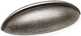 Cosmas 1399WN Weathered Nickel Cabinet Hardware Bin Cup Drawer Handle Pull - 2-1/2