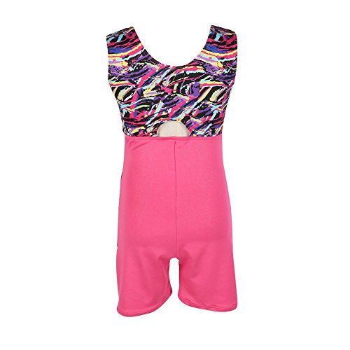 Daxin Gymnastics Girls Dancing Leotard One-piece Flroal Camisole Active Shirts