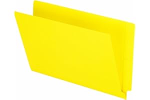 Pendaflex File Folders, Legal Size Colour End Tab Organizer, Full Tab, Reinforced, Yellow for Colour-Coding Filing Systems, D