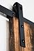 USA Made 6 ft Sliding Wood Barn Door Hardware Kit Artisan Hardware Classic Barndoor System with 6ft Track (Black