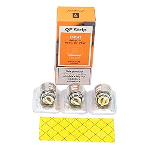 Vaporesso QF Streifen 0,15 Ohm Ersatzspulenkopf für Luxe Kit Skrr Tank- 3 Stk.