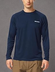baleaf Men's Rash Guard Shirts Fishing Long Sleeve