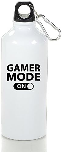 Gamer Mode On Travel Mug Lightweight Aluminum White With Carabiner Hook Customize Beautiful 400-600ml