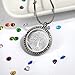 JOLIN Family Tree of Life Floating Necklace Locket Crystal Pendant All Birthstone Charms Include, Best Gift for Boy, Mom, Aunt, Friend, Grandma, Wife, Girlfriend
