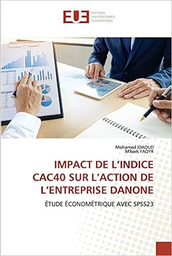 Impact De L Indice Cac40 Sur L Action De L Entreprise Danone Etude Econometrique Avec Spss23 French Edition Idaoud Mohamed Faqyr M Bark 9786202537803 Amazon Com Books