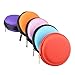 5pcs Earphone Carrying Case, Jmkcoz Round Shape Carrying Hard EVA Case Storage Bag for Earbuds Earphone Headset,USB Cable, Bluetooth or Wired Headset Earphone Mini Storage Random Color