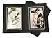 Golden State Art, Cardboard Photo Folder for Double 4x6 (Pack of 50) GS004 Black Color