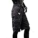 Pro Club Men's Cotton Twill Cargo Shorts with Belt, Charcoal, 44