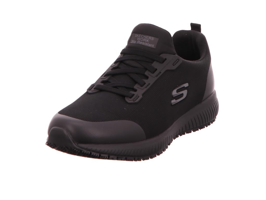 Skechers Herren Squad Sr Myton Sneaker, Black Textile Synthetic, 44 EU
