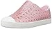 Native Shoes, Jefferson Bling Child, Kids Lightweight Sneaker, Milk Pink Bling/Shell White, 7 M US Toddler