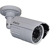 Ansice CCTV Camera(White) Day Night Infrared Wide Angle 2.8mm 1000tvl Cmos with Ir-cut Bullet Security Camera Cctv Home Surveillance Outdoor 24 LEDs