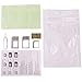 Sim Card Adapter Kit Includes Nano Micro Sim Adapter, Needle, Plastic Storage Sleeve, Double Sticker (Green-Gold)