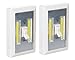 [Updated Version] Battery Operated LED lights BATTERIES INCLUDED, Under Cabinet, Shelf, Closet, Nightlight & Kitchen RV & Boat (2 Pack)