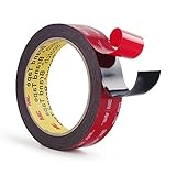 Realth Double Sided Mounting Tape Black 5925 1” x