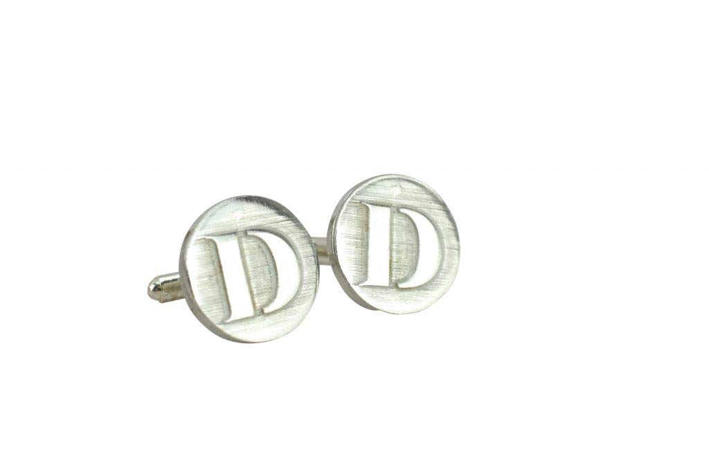 Letter D Cufflinks - Unique UK Made Rustic Design Letter D Cufflinks For Men