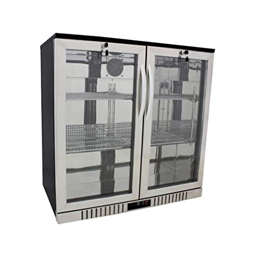 New 36" Wide 2door Stainless Steel Back Bar Beverage Cooler