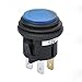 Car 12V Blue Waterproof Lighted Rocker switches,Jtron 12v Car Push Button Switch Socket Plug Latching Black Shell ON-Off Control for Car,Truck,Race Cars,RV's,Marine (Blue)