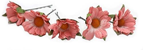 5 PinkHandmade Mulberry Paper Flowers Wedding Flower (FL105)