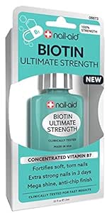 Nail-aid: biotin ultimate strength – nailaidworks.com Amazon.com : NAIL-AID Biotin Ultimate Strength, Clear, 0.55 Fluid Ounce