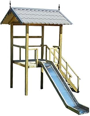 outdoor play cube with slide