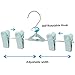 Skirt & Pant Hangers with Clips for Women - 30 Pack Space Saving Stackable Cute Skirt Hangers with Clips - Non-Slip, Adjustable for Kid, Men, Children, Baby, Green
