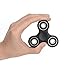 FridayFun Tri-Spinner Fidget EDC ADHD Focus Toy With Smaller Friction and Longer rotation, Great for Anxiety Relief & Deep Thought (black)