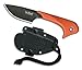 Outdoor Edge Le Duck Tactical Survival Fixed Blade Knife, 8Cr14 Stainless Steel Blade, Non-Slip TRP Handle, Multi-Carry Rotating Molle Sheath System