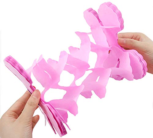 image for RUBFAC 10pcs Colorful Four-Leaf Clover Paper Garland Party Streamers T